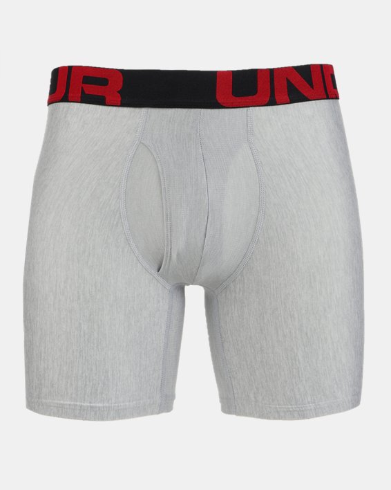 Men's UA Tech™ 6" Boxerjock® – 2-Pack in Gray image number 4